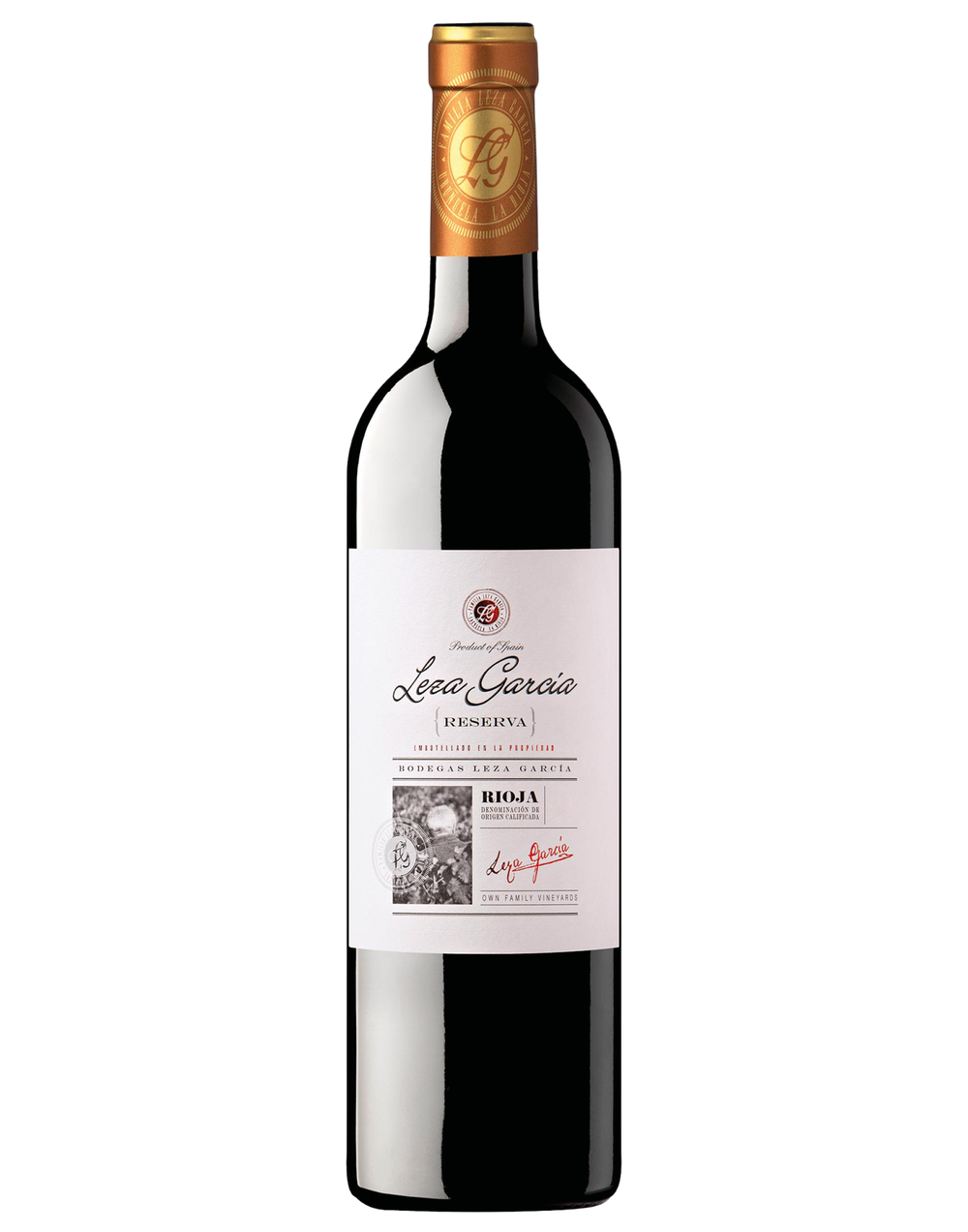 Botella de Leza García Reserva, Rioja 2020